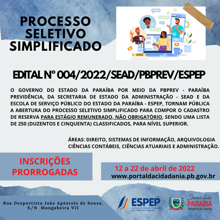 PROCESSOS SELETIVOS - 2022 INSCRIÇÕES PRORROGADAS.png PROCESSOS SELETIVOS - 2022 INSCRIÇÕES PRORROGADAS.png
