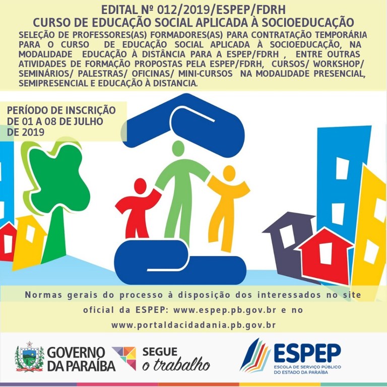 BANNER EDITAL 012/ESPEP - ABERTURA. BANNER EDITAL 012/ESPEP - ABERTURA.