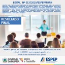 banner resultado final Edital Nº13/2019