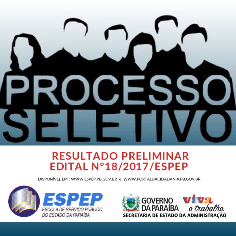 RESULTADO PRELIMINAR - EDITAL 18/2017 RESULTADO PRELIMINAR - EDITAL 18/2017