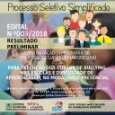 RESULTADO PRELIMINAR - EDITAL N003/2018 -BANNER