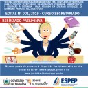 RESULTADO PRELIMINAR - EDITAL 001-2019