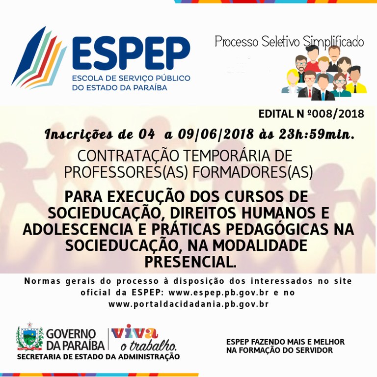 EDITAL 008-2018 BANNER EDITAL 008-2018 BANNER