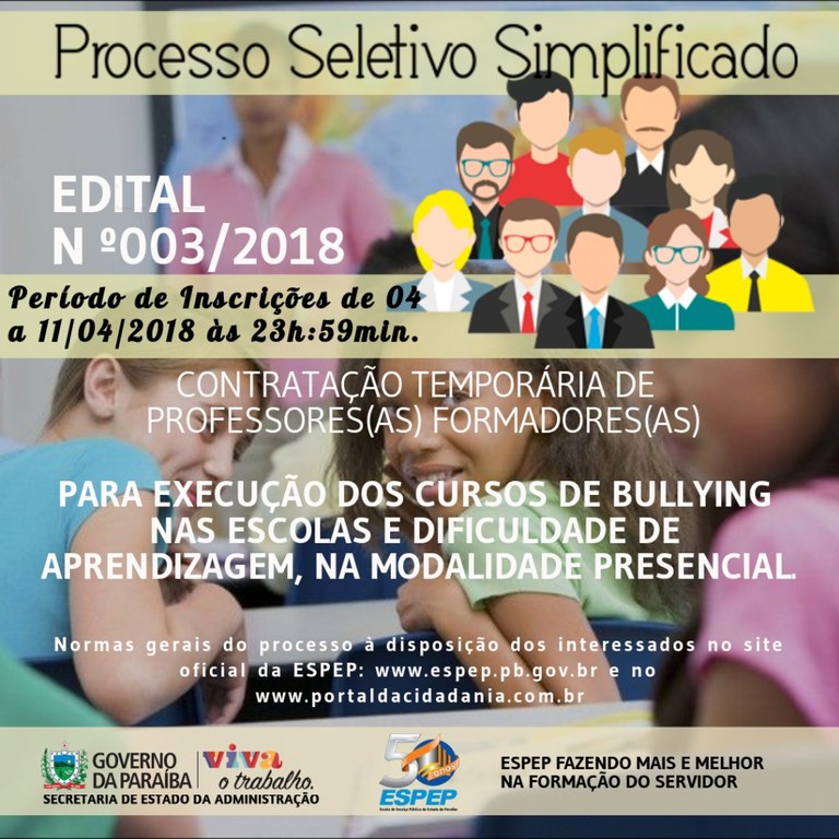 EDITAL 003/2018 - ABERTURA EDITAL 003/2018 - ABERTURA