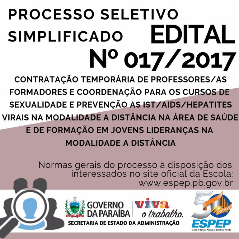 BANNER EDITAL Nº017/2017 BANNER EDITAL Nº017/2017