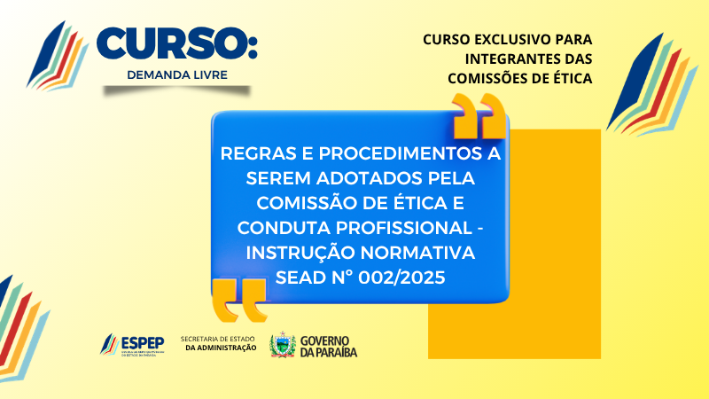 Espep inscreve servidores das Comissões de Ética para curso presencial sobre regras e procedimentos