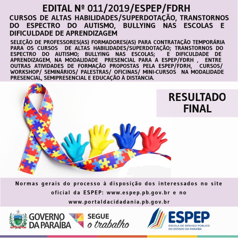 BANNER RESULTADO FINAL - EDITAL 11 BANNER RESULTADO FINAL - EDITAL 11