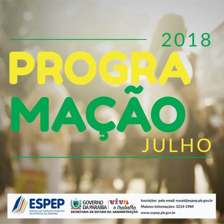 Banner - Programação07/18-joãopessoa Banner - Programação07/18-joãopessoa