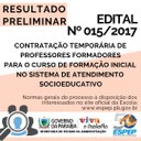 BANNER-RESULTADO PRELIMINAR EDITAL 152017